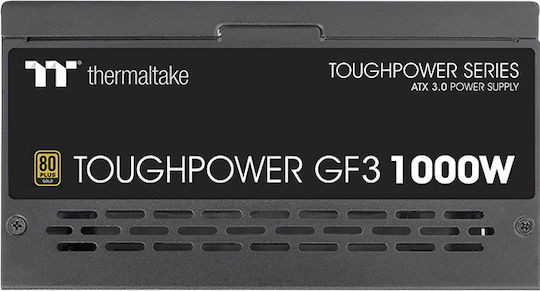 Thermaltake ToughPower GF3 1000W Черен Компютърно захранване Пълен модул 80 Plus Gold