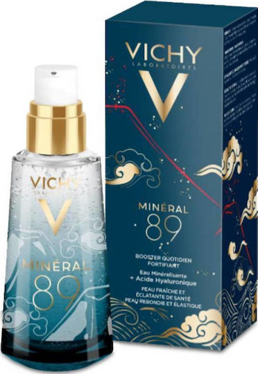 Vichy Mineral 89 Xmas Limited Edition Moisturizing & Anti-aging Booster Face with Hyaluronic Acid for Radiance & Firming 50ml