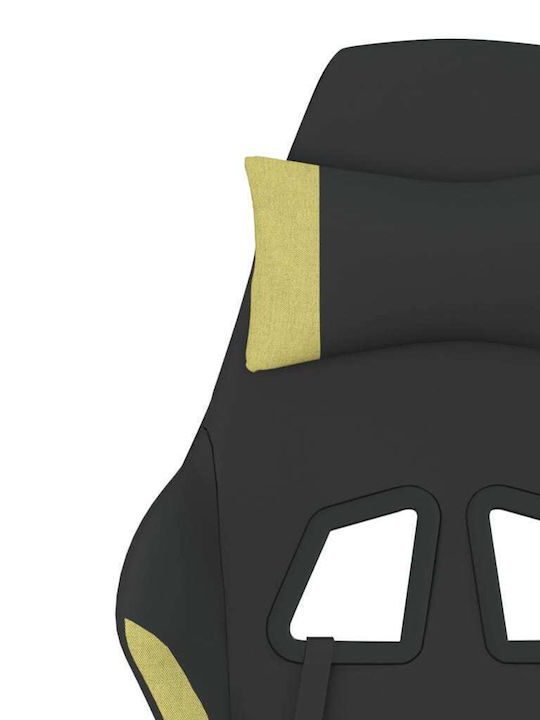 vidaXL 345506 Gaming Stuhl mit Fußstütze Black/Green