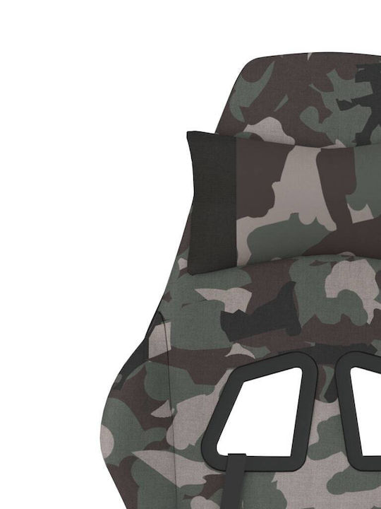 vidaXL 345510 Υφασμάτινη Καρέκλα Gaming με Υποπόδιο Black Camo