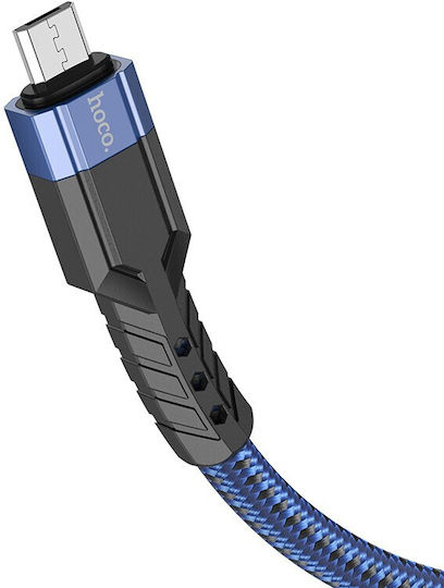 Hoco U110 Geflochten USB 2.0 auf Micro-USB-Kabel Blau 1.2m 1Stück
