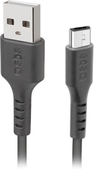 SBS 2m Regular USB 2.0 to micro USB Cable (TECABLEMICRO2K)