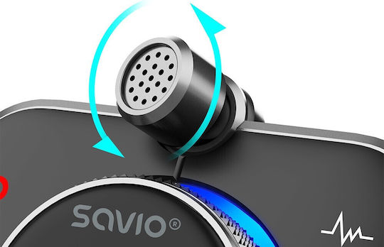 Savio FM Transmitter Αυτοκινήτου TR-14 με AUX / Bluetooth / MicroSD / Type-C / USB