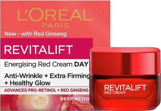 L'Oreal Paris Revitalift Energising Red Cream Face Day 50ml