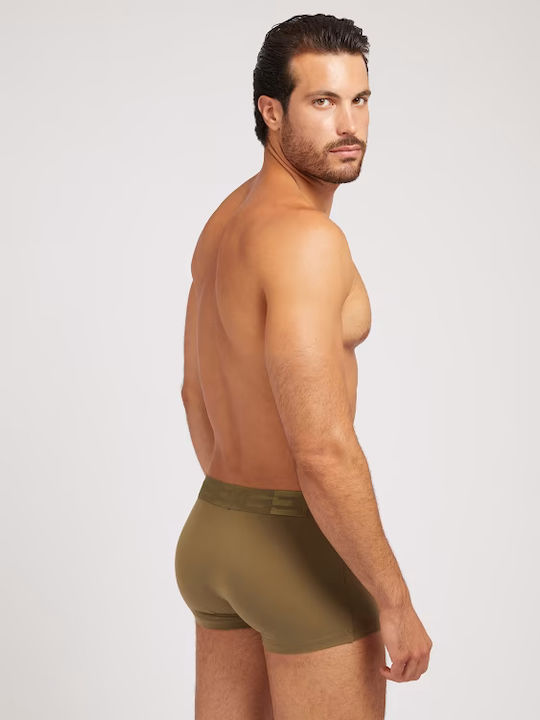 Ανδρικά Μποξεράκια Olive/Black με Σχέδια 3Pack