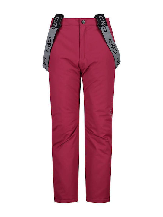 CMP 3W15994-H921 Kids Dungarees for Ski & Snowboard Red