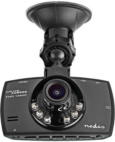 Nedis Camera DVR Auto 1080P cu Ecran 2.7" pentru Parbriz cu ventuză de aspirație