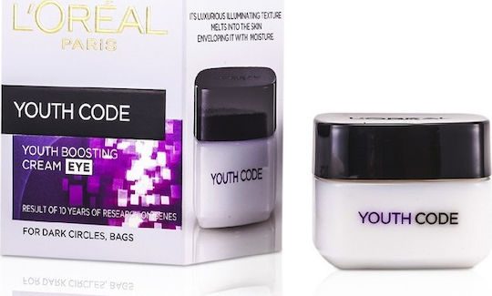 L'Oreal Paris Youth Code Κρέμα Ματιών για Ενυδάτωση , Μαύροι Κύκλοι & Σακούλες 15ml