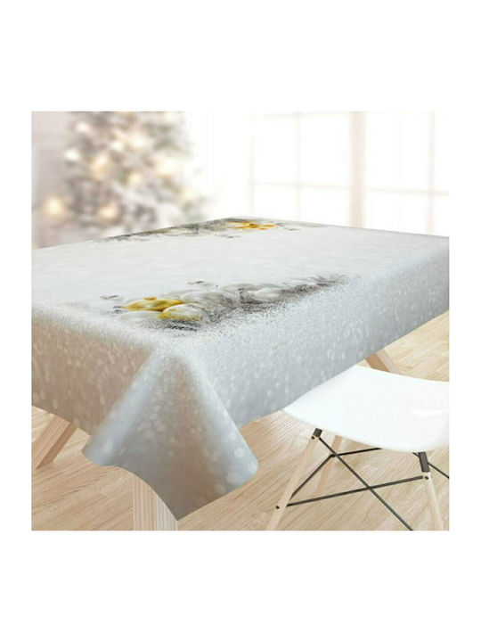 Saint Clair 2034 Christmas Tablecloth Fabric Silver L180xW145cm 1pcs 1719030219055