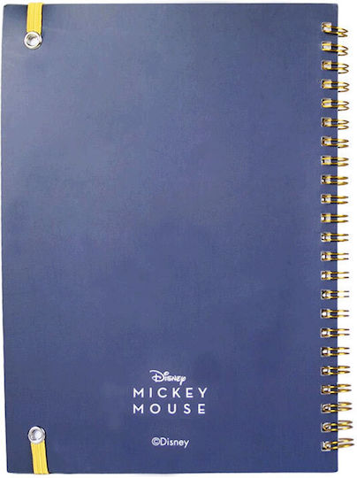 Cerda Σπιράλ Τετράδιο Ριγέ Mickey Mouse Μπλε
