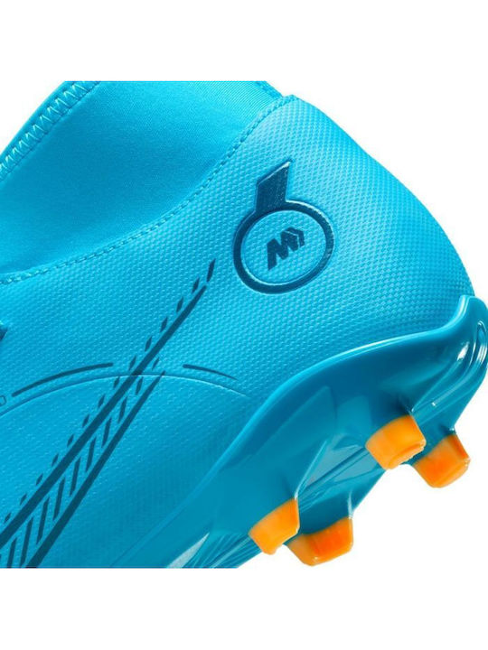 Nike Mercurial Superfly 8 Club Football Shoes with Cleats Chlorine Blue / Laser Orange