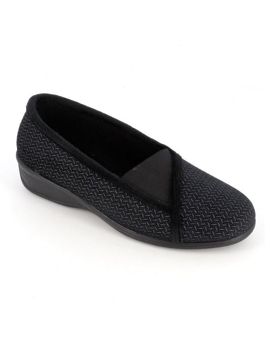 B-Soft 841-011 Closed-Back Women's Slippers In Black Colour