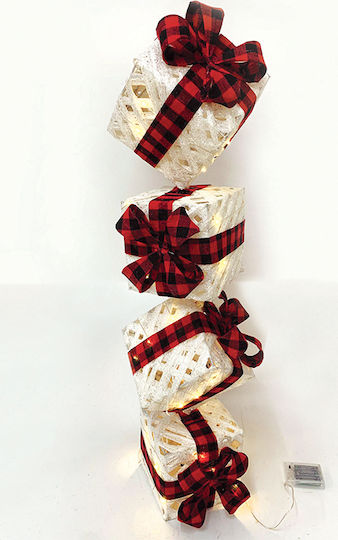 Aca Illuminated Christmas Figure Box White Height 85cm