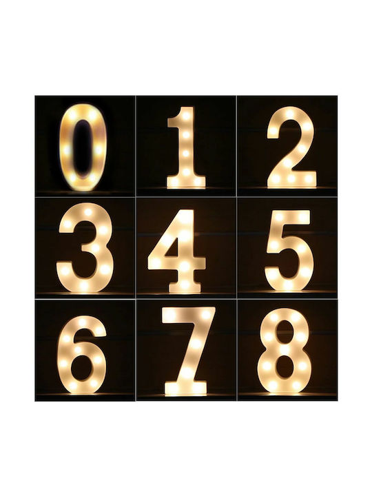 Decorative Lamp Letter LED Battery White