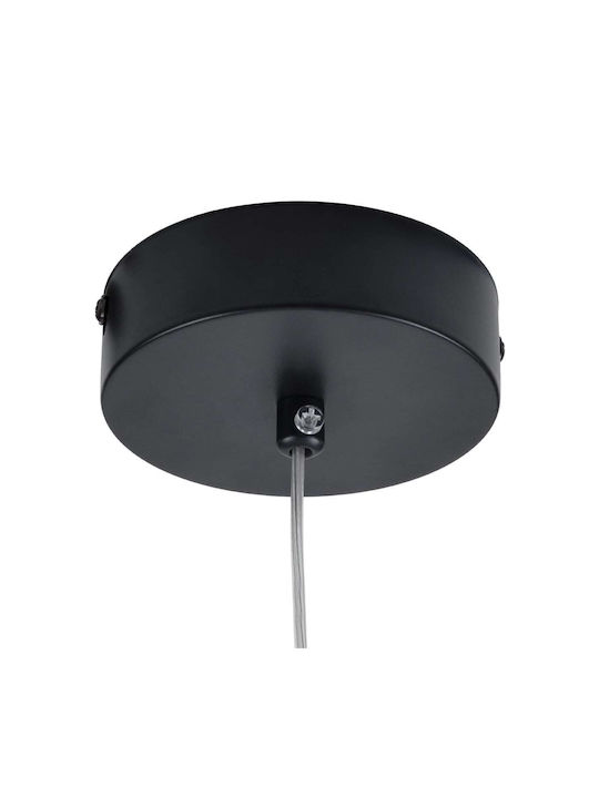 GloboStar Tears Lumini Suspendate Negru LED cu Lumină Bianco Reglabilă 51.5x51.5x51.5cm