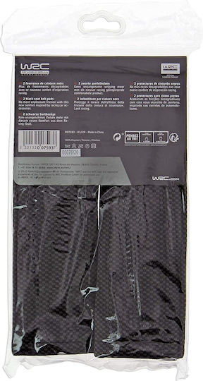 WRC Set of 2pcs Car Seat Belt Pads Black WRC