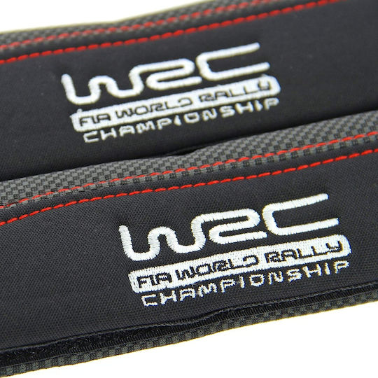 WRC Set of 2pcs Car Seat Belt Pads Black WRC