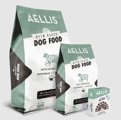 Aellis Oven Baked 10kg Dry Food for Adult Dogs with Lamb