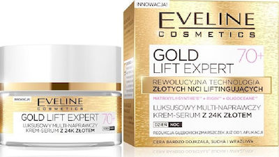 Eveline Gold Lift Expert 70+ fără culoare 24h Anti-îmbătrânire Cremă Pentru Față 50ml