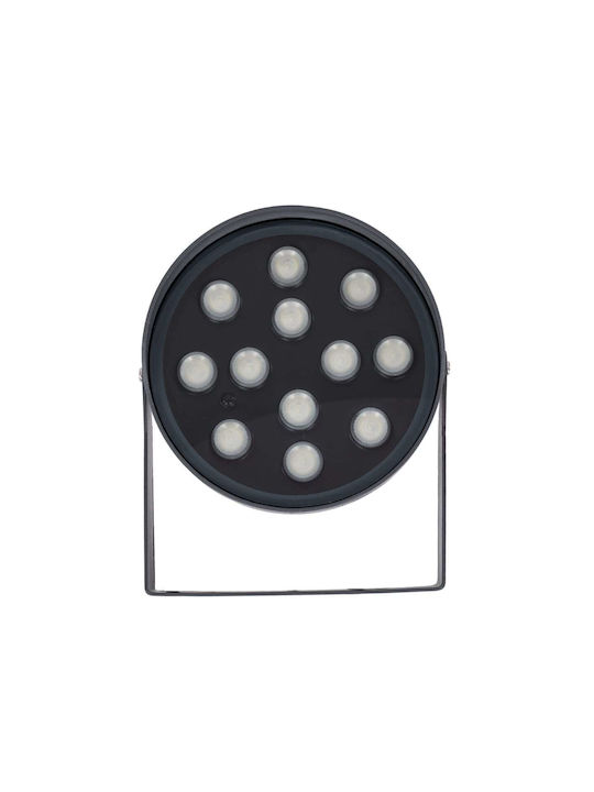 GloboStar Flood-Nigma Outdoor Floor Lamp LED Wall Washer 24W RGBW IP65 Gray