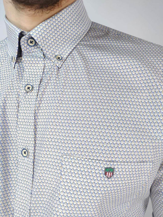 Long-sleeved Shirt White Grey