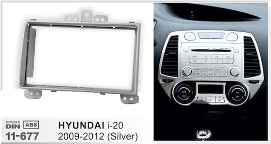 Πρόσοψη 2 Din για Hyundai i20 2008-2012