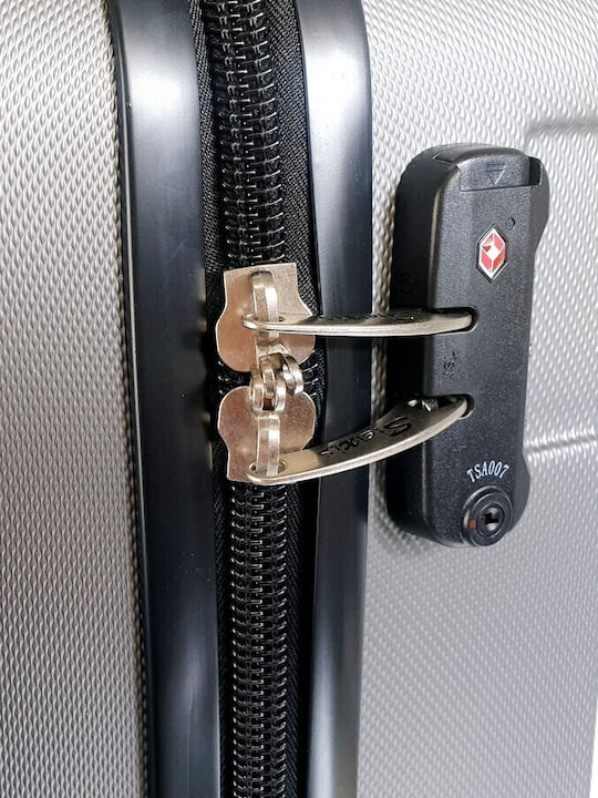 Stelxis Kleine Die Zeus-Kollektion Handgepäck Hart Grau mit 4 Rädern Höhe 55cm