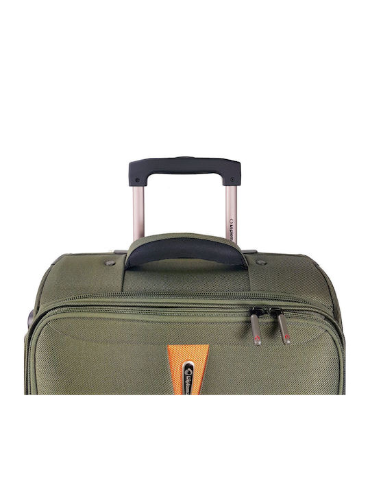 Diplomat The Venice Collection Fabric Suitcases Green Max Height 71cm with 2 Wheels Set of 3