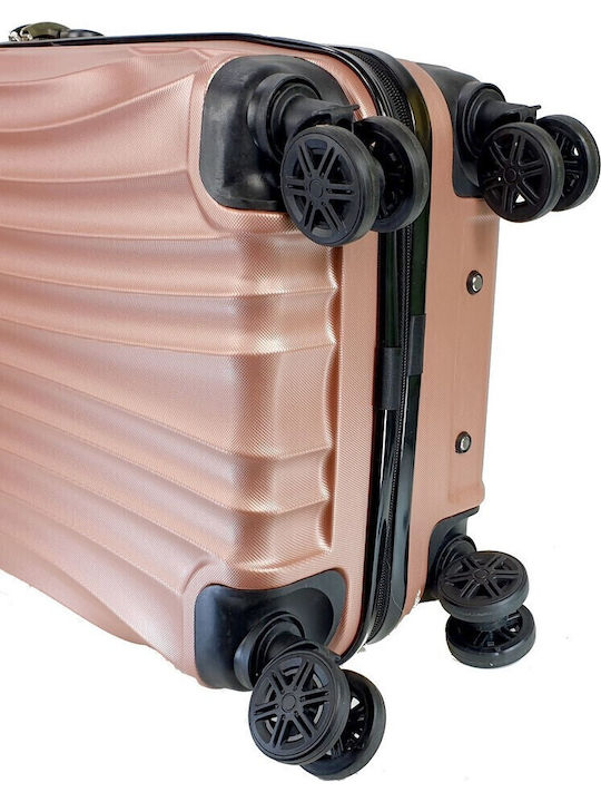 Forecast P009-20 Kabinenreisekoffer Hartschalen Rose Gold mit 4 Räder Höhe 55cm