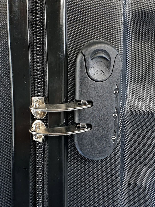 Forecast -20 Cabin Hard Black Suitcase with 4 Wheels Height 55cm