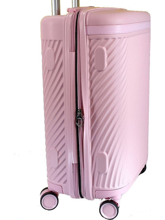 Forecast Cabin Hard Pink Travel Suitcase with 4 Wheels Height 55cm