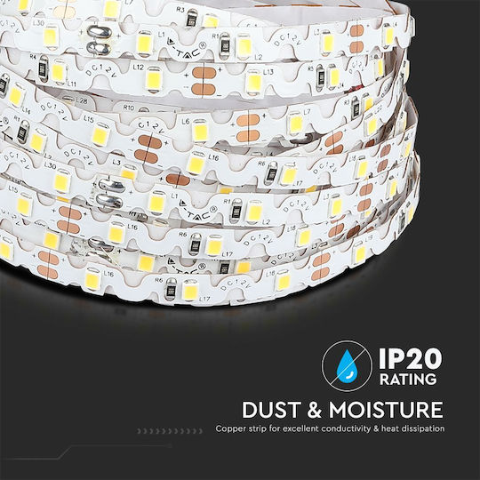 V-TAC LED Strip 12V Natural White Light 1m Type SMD2835