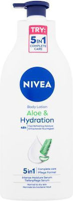 Nivea Aloe & Hydration 48h Hidratantă Loțiune de Regenerare cu Aloe Vera 625ml