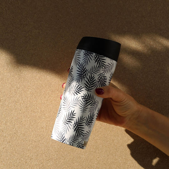 Well Glass Thermos Stainless Steel 450ml Multicolour with Mouthpiece
