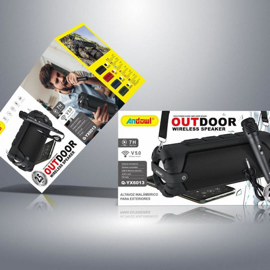 Andowl Andowl Karaoke Speaker with Wireless Microphone Q-YX601 Q-YX601 Black