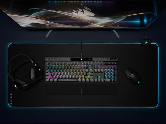 Corsair K70 RGB Pro Гейминг Механична Клавиатура с Cherry MX Red суичове и RGB подсветка (Английски US) Черен