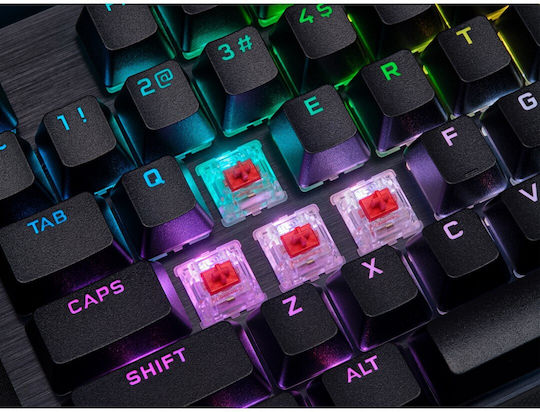 Corsair K70 RGB Pro Гейминг Механична Клавиатура с Cherry MX Red суичове и RGB подсветка (Английски US) Черен