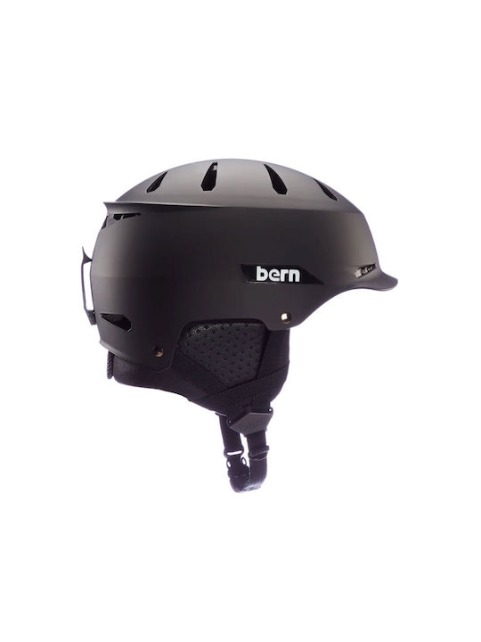 Bern Hendrix Helmet for Ski & Snowboard Matte Black/Black Liner