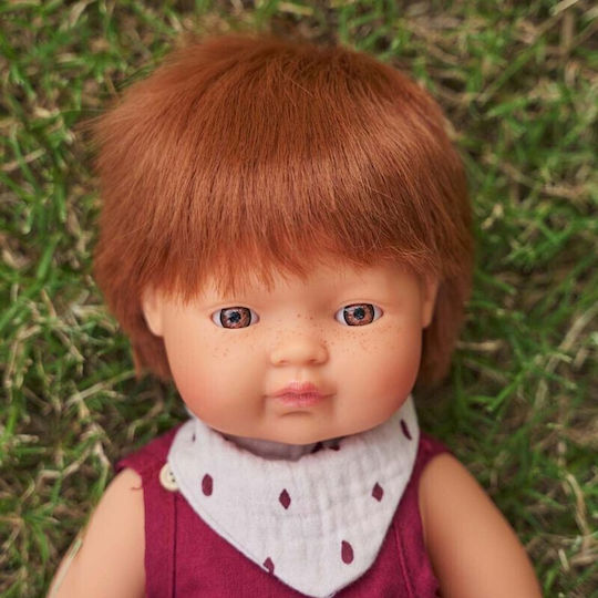Miniland Μωρό Κούκλα Caucasian Redhead Boy για 3+ Ετών 21 εκ.