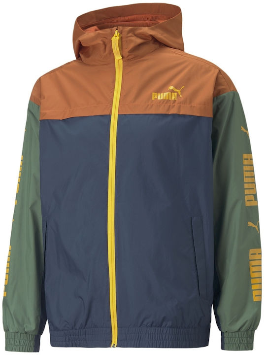 Winter Jacket Windproof Blue