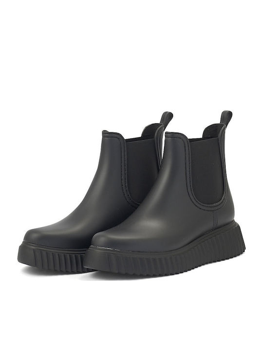 Women's Short Wellies Black