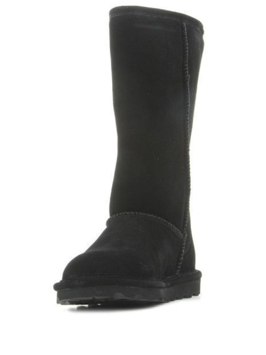 Bearpaw Elle Tall Jr Παιδικές Μπότες Μαύρες