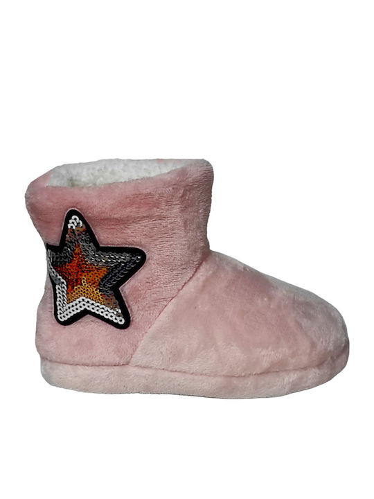 Kids Slippers Boots Pink