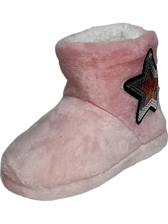 Kids Slippers Boots Pink