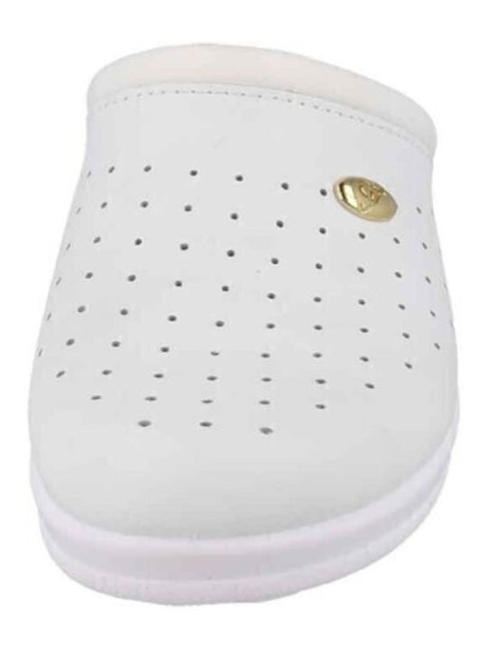 De Fonseca DOCC P W37bx Femei Din piele Anatomici Sabot Albe