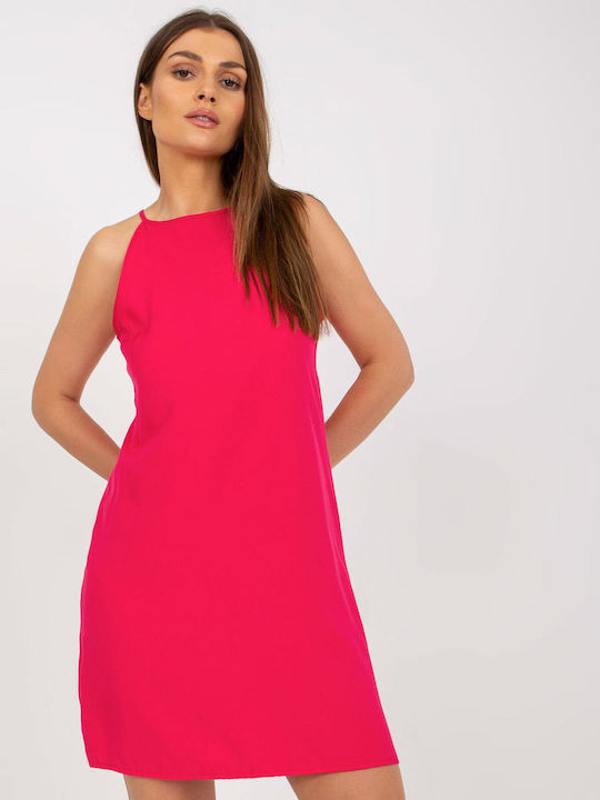 Rue Paris Summer Mini Dress Fuchsia