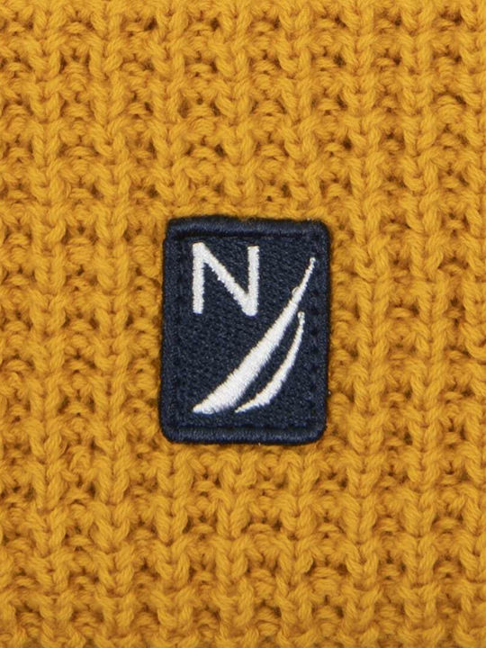 Nautica Ribbed Beanie Cap Yellow