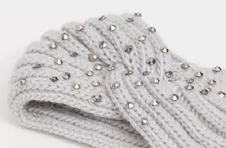 Γυναικείο Headband σε Γκρι χρώμα