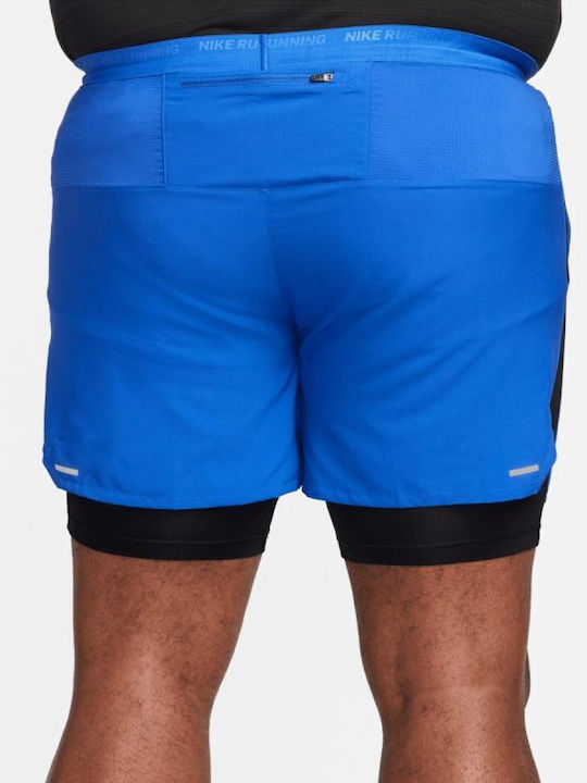 Nike Stride Bermudă Sportivă de Bărbați Dri-Fit Albastră