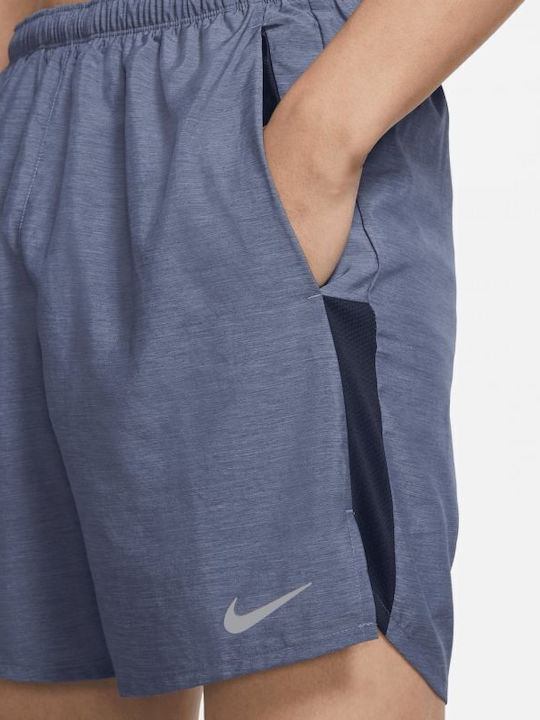 Nike Challenger Men's Athletic Shorts Dri-Fit Light Blue